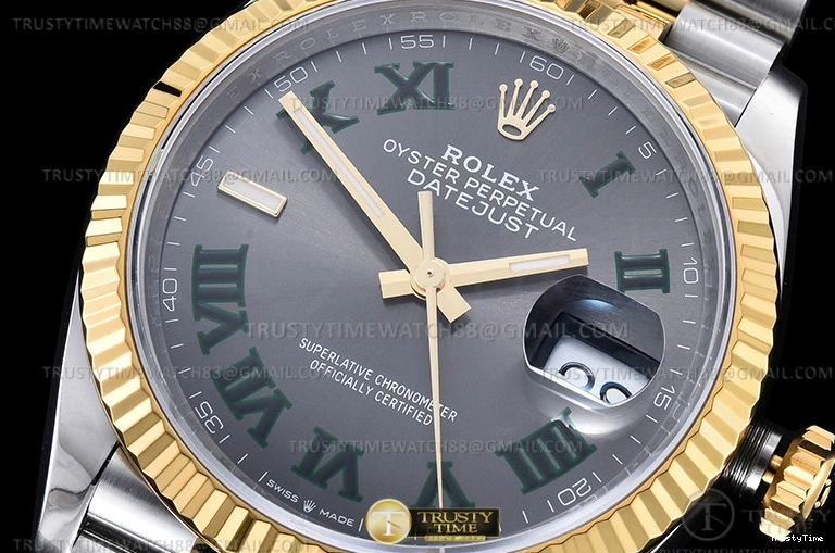 0320 Affordable RDJ0453 – DJ 36mm Jub Flt 904L YG SS Grey Rm VSF VS 777